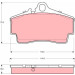 GDB1395 Bremsbelagsatz, Scheibenbremse