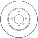 Bremsscheibe Bmw P. E30 82-91 | DF1569 Bremsscheibe Bmw P. E30 82-91 | DF1569