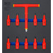 BGS Werkstattwageneinlage 2/3: VDE-Bit-Einsatz-Satz | Antrieb Innenvierkant 12,5 mm (1/2"""") | T-Profil (für Torx) T20 - T55 | 10-tlg | 70217 BGS Werkstattwageneinlage 2/3: VDE-Bit-Einsatz-Satz | Antrieb Innenvierkant 12,5 mm (1/2"""") | T-Profil (für Torx) T20 - T55 | 10-tlg | 70217
