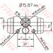 Radbremszylinder | BWB170 Radbremszylinder | BWB170