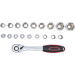 BGS Steckschlüssel-Satz | Antrieb 12,5 mm (1/2"""") | SW 8 - 32 mm | 19-tlg | 15110 BGS Steckschlüssel-Satz | Antrieb 12,5 mm (1/2"""") | SW 8 - 32 mm | 19-tlg | 15110