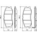Bremsklötze | CHEVROLET,OPEL | 0 986 494 250 Bremsklötze | CHEVROLET,OPEL | 0 986 494 250