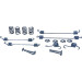 391-0784 Montagesatz f.Bremsbacken | MITSUBISHI Space Star 98 | 105-0784 391-0784 Montagesatz f.Bremsbacken | MITSUBISHI Space Star 98 | 105-0784