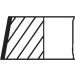 MAHLE Kolbenringsatz 011 54 N0