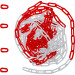 BGS Absperrkette | rot / weiß | 4 Karabiner | Kunststoff | 7,5 m | 80816 BGS Absperrkette | rot / weiß | 4 Karabiner | Kunststoff | 7,5 m | 80816