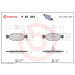 BREMBO Bremsklötze VA | CITROEN Saxo, Xsara PEUGEOT 106, 306 91-04 | P 61 051 BREMBO Bremsklötze VA | CITROEN Saxo, Xsara PEUGEOT 106, 306 91-04 | P 61 051