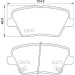 BREMBO Bremsklötze HA | HYUNDAI i30 KIA Ceed 16 | P 30 109 BREMBO Bremsklötze HA | HYUNDAI i30 KIA Ceed 16 | P 30 109