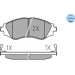 Bremsbelagsatz Daewoo P. Lanos/Nubira/Rezzo 97- Mit Sensor | 025 232 3417/W Bremsbelagsatz Daewoo P. Lanos/Nubira/Rezzo 97- Mit Sensor | 025 232 3417/W