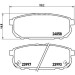 BREMBO Bremsklötze HA | KIA Sorento 02 | P 30 023 BREMBO Bremsklötze HA | KIA Sorento 02 | P 30 023