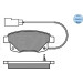 Bremsbelagsatz Ford T. Transit 06-14 Mit Sensor | 025 244 8617/W Bremsbelagsatz Ford T. Transit 06-14 Mit Sensor | 025 244 8617/W