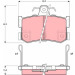 Bremsklötze HA | MG,ROVER MG TF,800 87 | GDB1169 Bremsklötze HA | MG,ROVER MG TF,800 87 | GDB1169