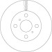 Bremsscheibe Toyota P. Corolla 1.4-1.8 91-02 | DF7114 Bremsscheibe Toyota P. Corolla 1.4-1.8 91-02 | DF7114