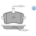 Bremsbelagsatz Peugeot S. 407 04- Mit Sensor | 025 241 3418/W