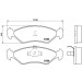 BREMBO Bremsklötze VA | FORD Fiesta | P 24 028 BREMBO Bremsklötze VA | FORD Fiesta | P 24 028
