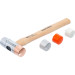 BGS Wechselkopf-Hammer | Hickory-Stiel | Ø 35 mm | 9176 BGS Wechselkopf-Hammer | Hickory-Stiel | Ø 35 mm | 9176