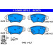 Bremsbelagsatz Opel T. Astra/Zafira 1,2-2,2 98-09 | 13.0460-3976.2 Bremsbelagsatz Opel T. Astra/Zafira 1,2-2,2 98-09 | 13.0460-3976.2