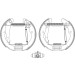 Satz Bremsbacken Vw Caddy 95-04 | 84052401