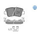 Bremsbelagsatz Hyundai T. I40 11-/Sonata 08-/Ceed 12- Mit Sensor | 025 253 3715/W Bremsbelagsatz Hyundai T. I40 11-/Sonata 08-/Ceed 12- Mit Sensor | 025 253 3715/W
