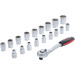 BGS Steckschlüssel-Satz | Antrieb 12,5 mm (1/2"""") | SW 8 - 32 mm | 19-tlg | 15110 BGS Steckschlüssel-Satz | Antrieb 12,5 mm (1/2"""") | SW 8 - 32 mm | 19-tlg | 15110