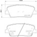 BREMBO Bremsklötze HA | HYUNDAI Santa Fe 12 | P 30 105 BREMBO Bremsklötze HA | HYUNDAI Santa Fe 12 | P 30 105
