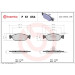 BREMBO Bremsklötze VA | CITROEN Saxo PEUGEOT 106, 306 93-04 | P 61 054 BREMBO Bremsklötze VA | CITROEN Saxo PEUGEOT 106, 306 93-04 | P 61 054