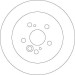 Bremsscheibe Toyota T. Rav4 | DF4441