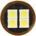 LED Glassockel T10 W5W W2,1x9,5d 4x 2835 24V SMD Weiß LED Glassockel T10 W5W W2,1x9,5d 4x 2835 24V SMD Weiß
