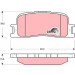 Bremsklötze HA | TOYOTA Camry 01 | GDB3374 Bremsklötze HA | TOYOTA Camry 01 | GDB3374
