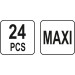 Satz Siherungäw Maxi, 24 El | YT-83140 Satz Siherungäw Maxi, 24 El | YT-83140