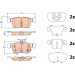 Bremsklötze HA | FORD MONDEO V 14 | GDB2115 Bremsklötze HA | FORD MONDEO V 14 | GDB2115