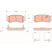 Bremsklötze HA | HYUNDAI H-1,Santa Fe 02 | GDB3419 Bremsklötze HA | HYUNDAI H-1,Santa Fe 02 | GDB3419