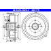 ATE Bremstrommel 24.0220-3026.2 ATE Bremstrommel 24.0220-3026.2