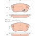 Bremsklötze VA | FIAT Fiorino,Qubo,500 07 | GDB1746 Bremsklötze VA | FIAT Fiorino,Qubo,500 07 | GDB1746