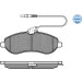 Bremsbelagsatz Citroen P. Jumpy/Scudo/Expert 07- Mit Sensor | 025 245 9518/W Bremsbelagsatz Citroen P. Jumpy/Scudo/Expert 07- Mit Sensor | 025 245 9518/W