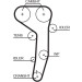 Zahnriemensatz | AUDI A3,VW Golf V,Touran 2,0 03 | K025607XS