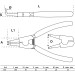 BGS Sprengringzange | gebogen | für Außensprengringe | 180 mm | 429 BGS Sprengringzange | gebogen | für Außensprengringe | 180 mm | 429