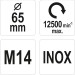 Rückenbürste M14, Inox, 65 mm | YT-47658 Rückenbürste M14, Inox, 65 mm | YT-47658
