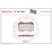 BREMBO Bremsklötze VA | CITROEN DS3 FORD Focus 98-15 | P 24 073 BREMBO Bremsklötze VA | CITROEN DS3 FORD Focus 98-15 | P 24 073