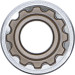 BGS Steckschlüssel-Einsatz Gear Lock, tief | Antrieb Innenvierkant 12,5 mm (1/2"""") | SW 18 mm | 10258 BGS Steckschlüssel-Einsatz Gear Lock, tief | Antrieb Innenvierkant 12,5 mm (1/2"""") | SW 18 mm | 10258