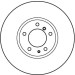 Bremsscheibe Bmw S. E38/39 94 TRW SINGLE DF2602S