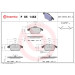 BREMBO Bremsklötze Xtra VA | AUDI SEAT SKODA VW 03-18 | P 85 146X