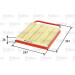 VALEO Luftfilter | 585259 VALEO Luftfilter | 585259