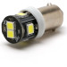 LED Metalsockel Ba9S T4W 6x 2835 24V SMD Weiß