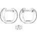 Satz Bremsbacken Peugeot T. 206 09/98- 180X32 | 84053800 Satz Bremsbacken Peugeot T. 206 09/98- 180X32 | 84053800