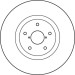 Bremsscheibe Subaru P. Impreza 01- Wrx Sti TRW SINGLE DF4949S
