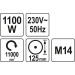 Winkelschleifer 1100W 125Mm | YT-82100 Winkelschleifer 1100W 125Mm | YT-82100