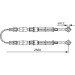 Handbremsseil | FIAT Panda, LANCIA Y10 80 | 1987477086 Handbremsseil | FIAT Panda, LANCIA Y10 80 | 1987477086