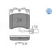Bremsbelagsatz Vw P. T4 90-03 Mit Sensor | 025 231 7618/W Bremsbelagsatz Vw P. T4 90-03 Mit Sensor | 025 231 7618/W