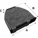 Innenraumfilter Db W204 07- Mit Aktivkohle | 715600