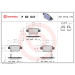 BREMBO Bremsklötze HA | TOYOTA Avensis 03-08 | P 83 047 BREMBO Bremsklötze HA | TOYOTA Avensis 03-08 | P 83 047